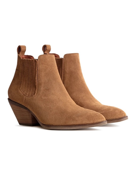 Patina Shoes - Patina Portland Leather Dakota Tan Suede Ankle Boots Booties Size 6.5
